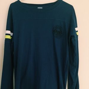 vs pink open back long sleeve